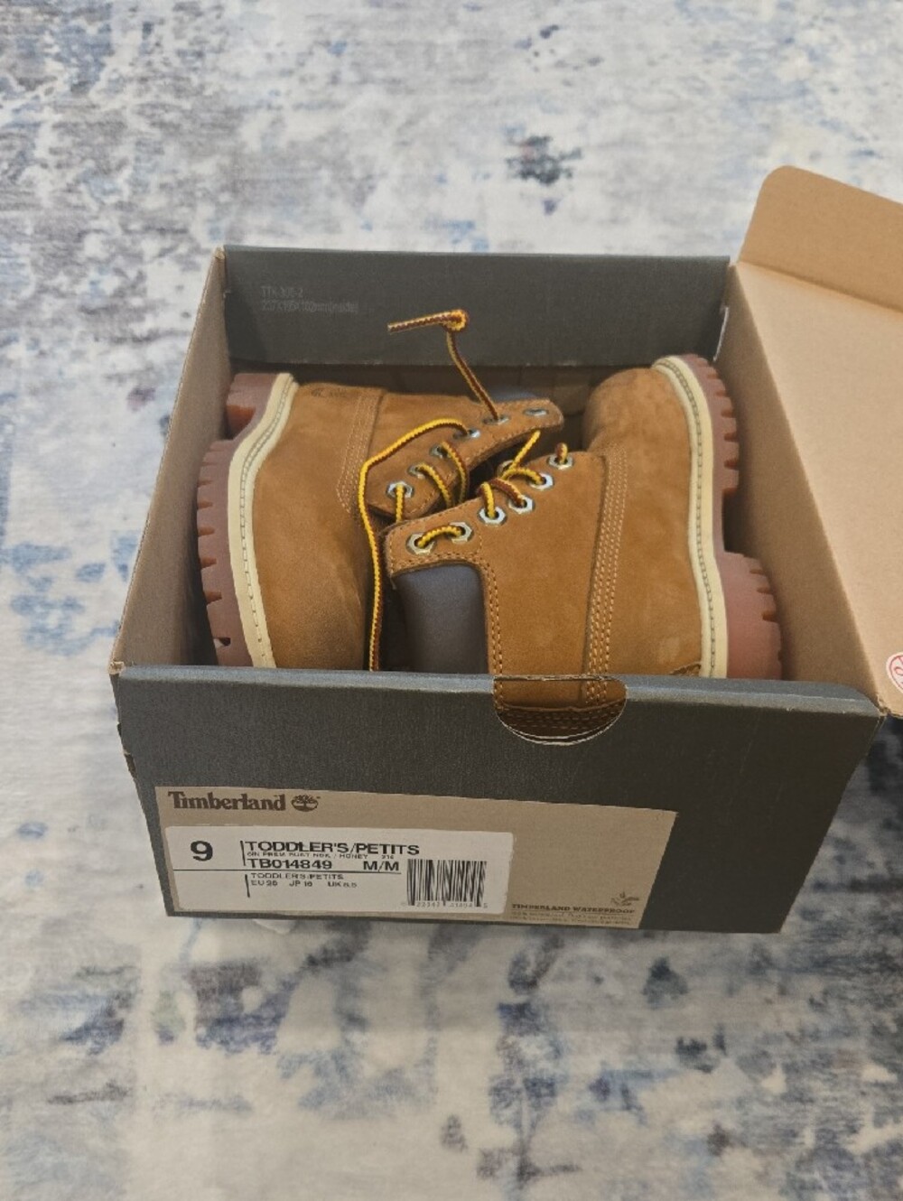 Timberland Kids Tan Wheat Lace-Up Boot with Yellow Accents - Picture 5 of 5